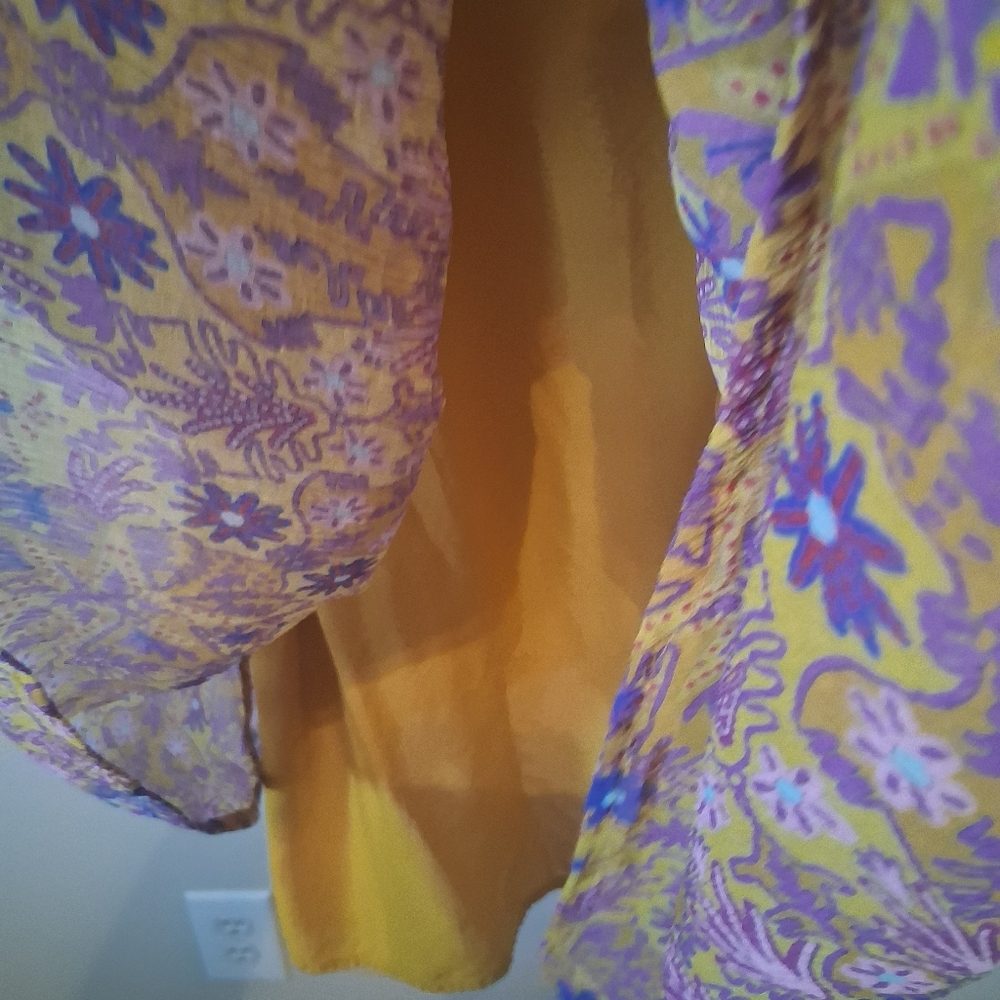Anthropologie The Marais Printed Chiffon Maxi Dress Size M - Picture 10 of 16